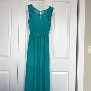 Turquoise Formal Maxi Dress